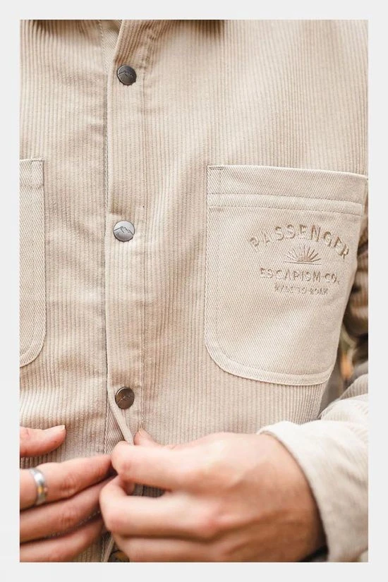 Passenger Mens Kodiak Sherpa Lined Cord Shirt - Image 8