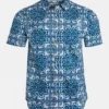 Weird Fish Mens Malibu Organic Short Sleeve Printed Shirt
