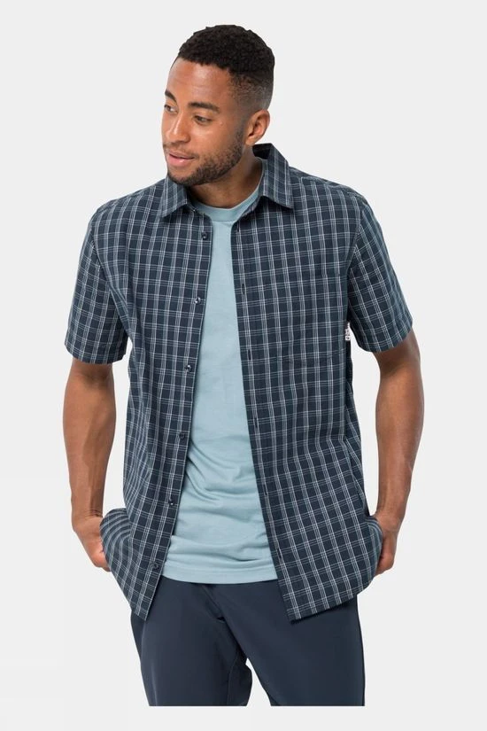 Jack Wolfskin Mens Hot Springs Short Sleeve Shirt - Image 2