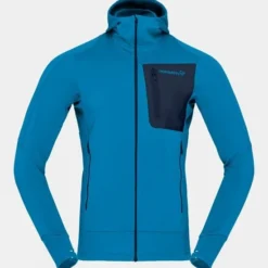 Norrona Mens Falketind Power Grid Hooded Fleece Jacket