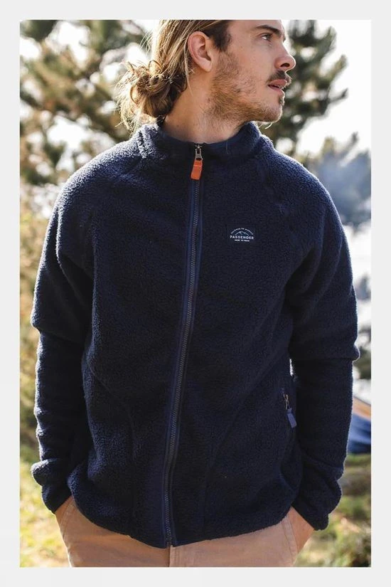 Passenger Mens Tripper Full Zip Sherpa Fleece - Image 7