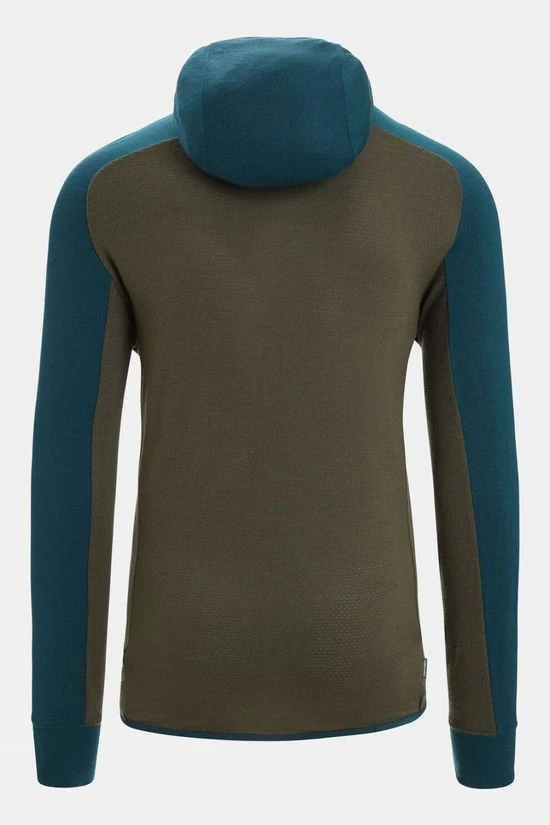 Icebreaker Mens ZoneKnit Long Sleeve Zip Fleece Hoodie - Image 2