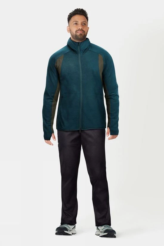 Icebreaker Mens ZoneKnit Long Sleeve Zip Fleece Hoodie - Image 4